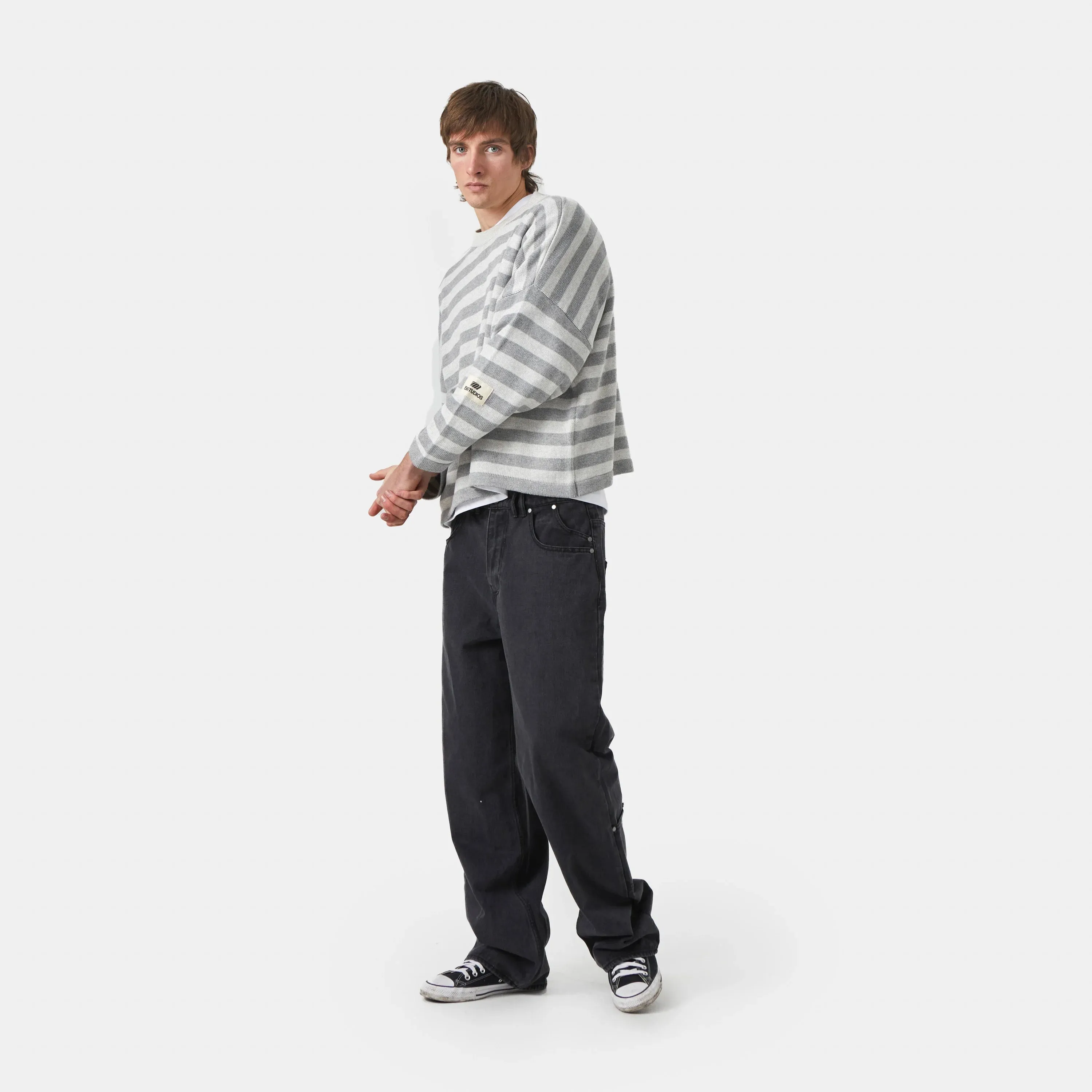 Lié Grey Oversized Knit