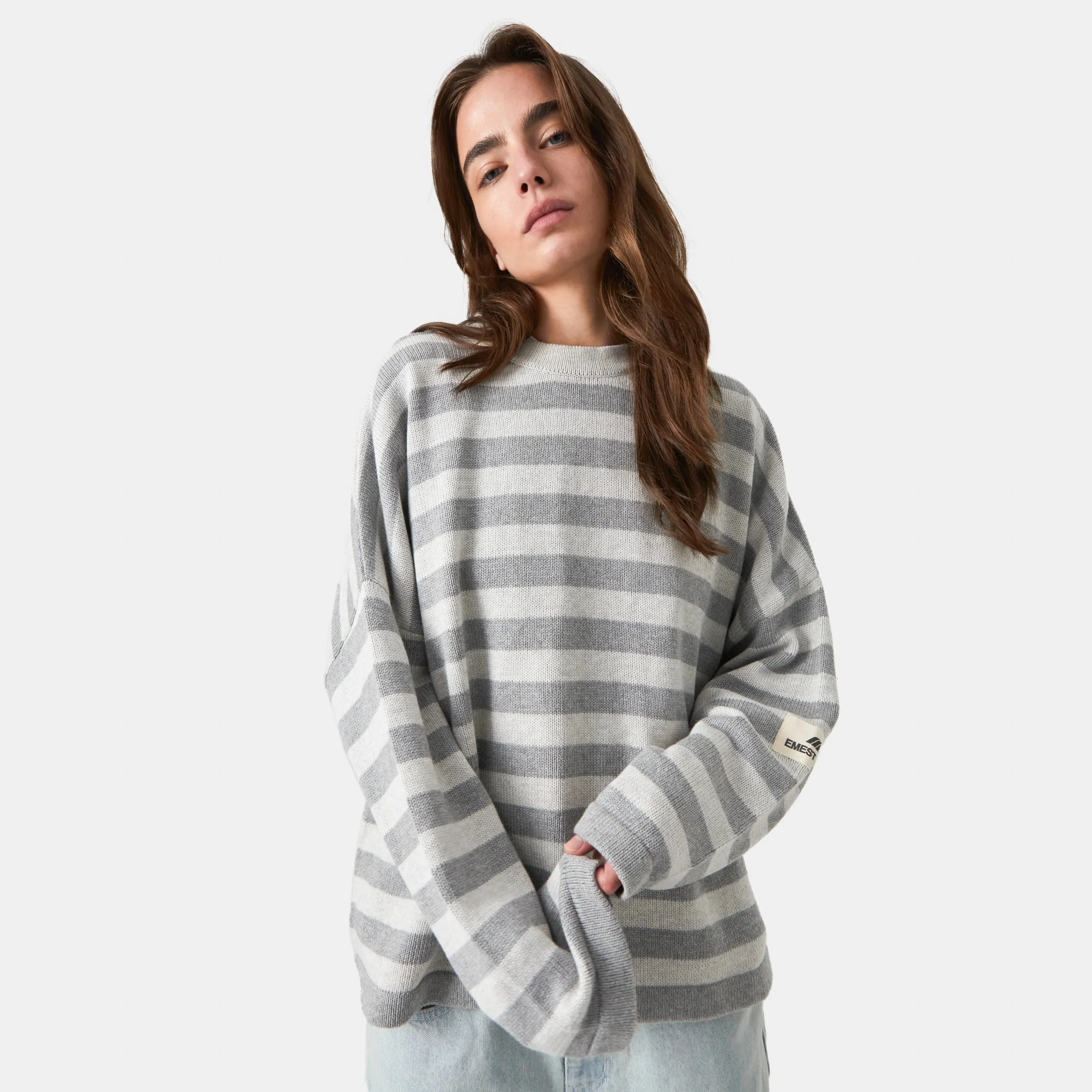 Lié Grey Oversized Knit