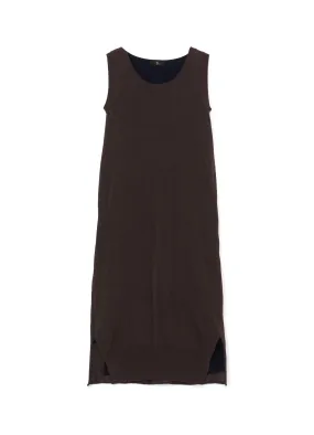 LINEN-LIKE COTTON LAYERED DRESS