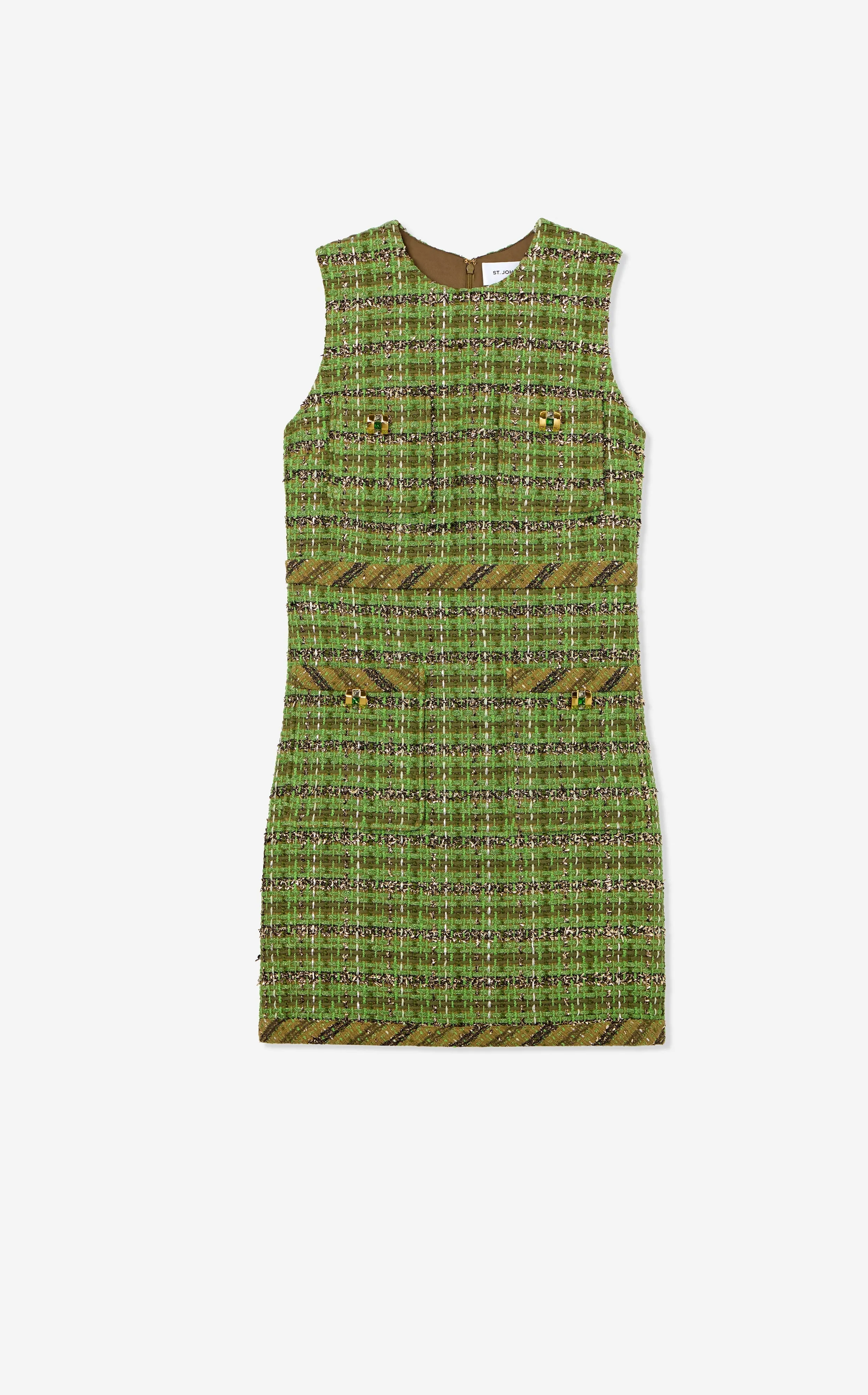 Lurex Eyelash Tweed Dress