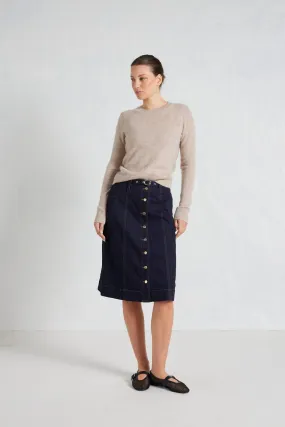 Mandy Cashmere Sweater in Lightweight Beige