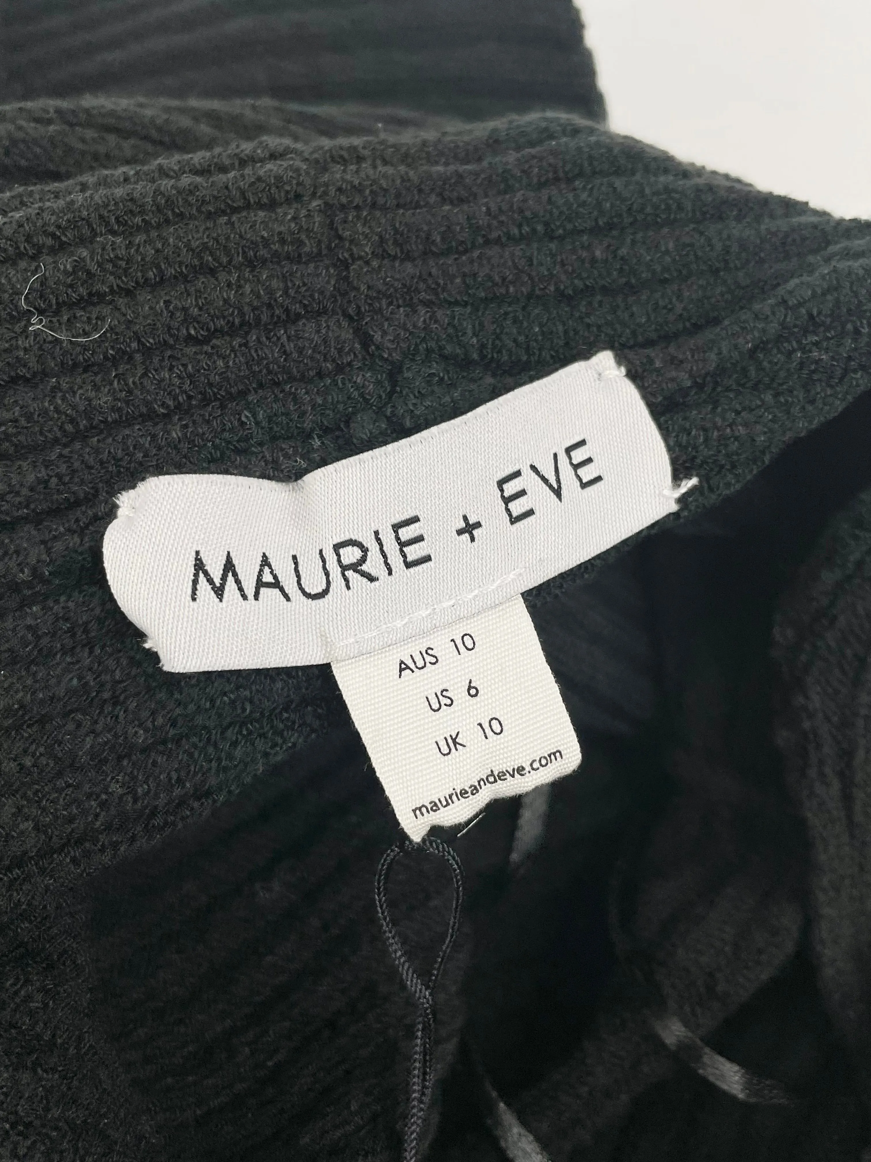 Maurie   Eve Black Rib-Knit 'Casablanca' Dress - AU10