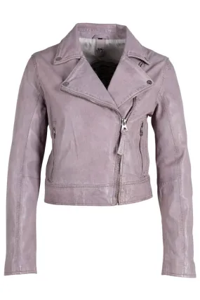 Mauritius - Julene RF  Woman's Leather Jacket - Lavender