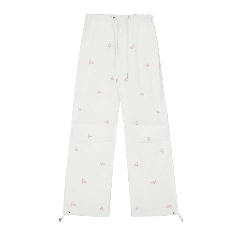Men's And Women's Embroidered Butterfly Casual Trousers