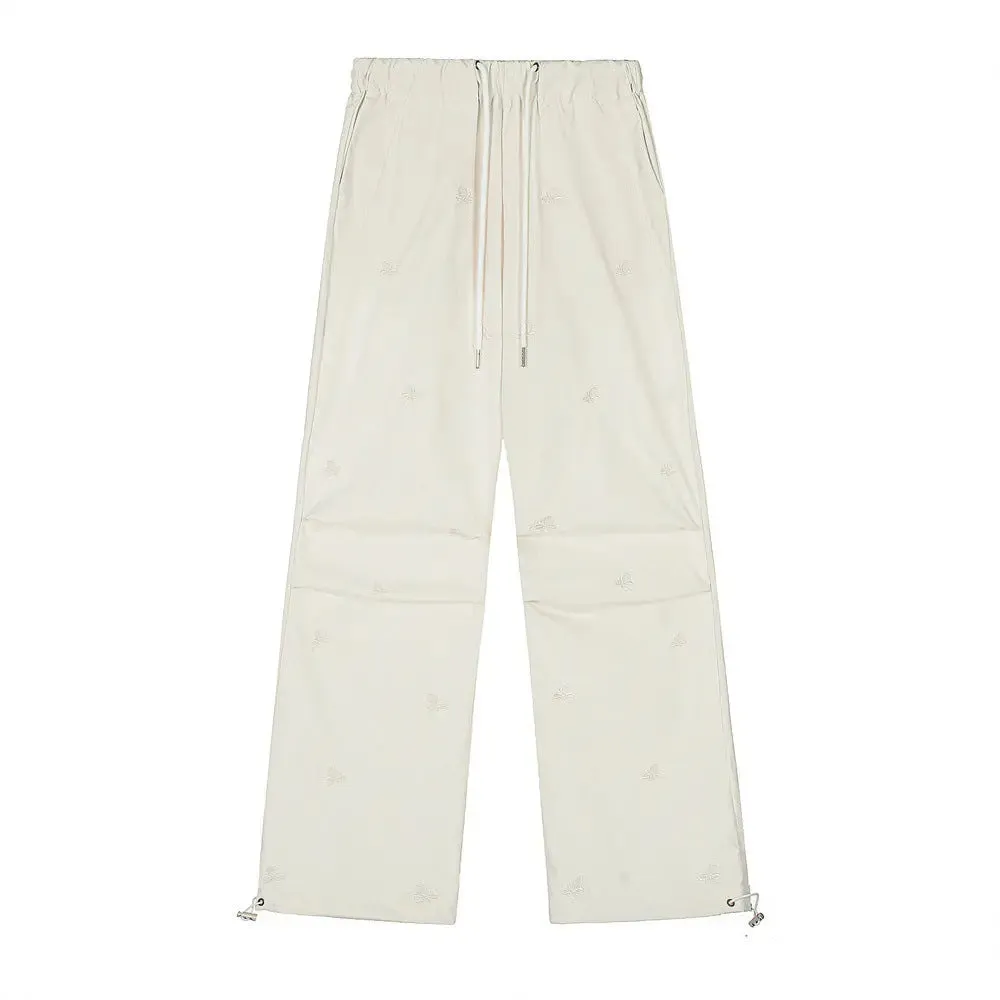 Men's And Women's Embroidered Butterfly Casual Trousers