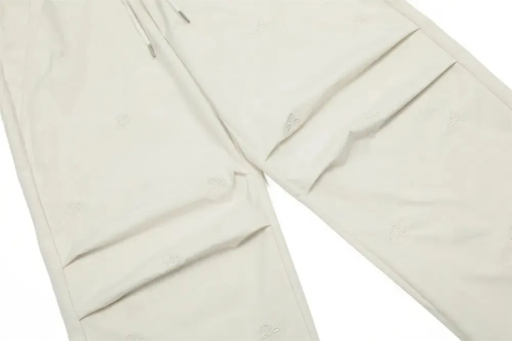 Men's And Women's Embroidered Butterfly Casual Trousers