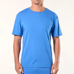 Men's Soft Bamboo Sleep Tee - Blue