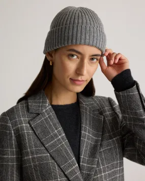 Merino Wool Ribbed Beanie