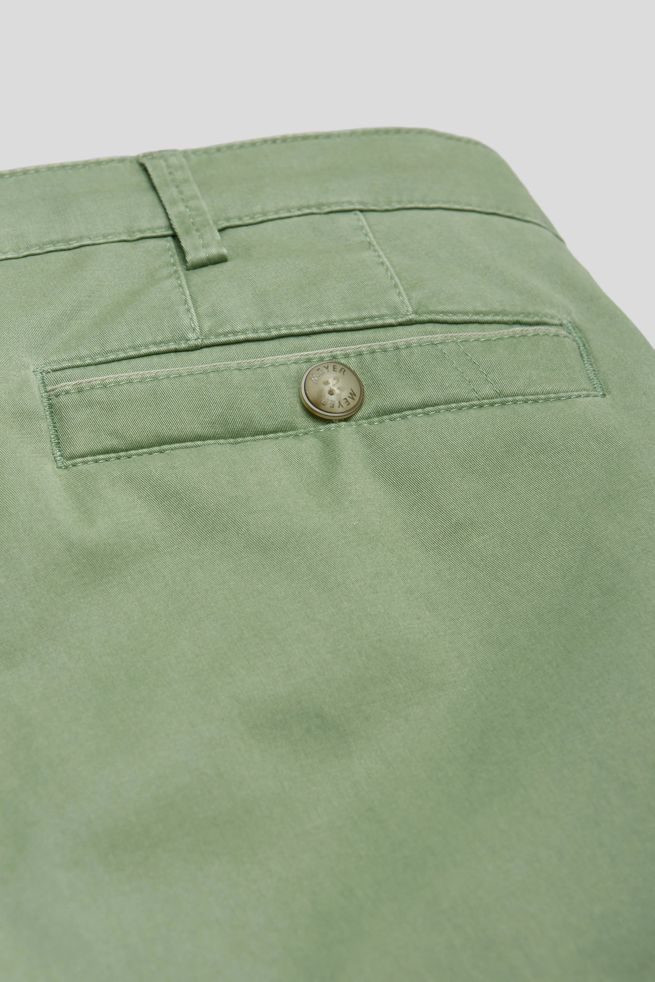 MEYER New York Trousers - 5054 Summer Stretch Twill Chinos - Sage