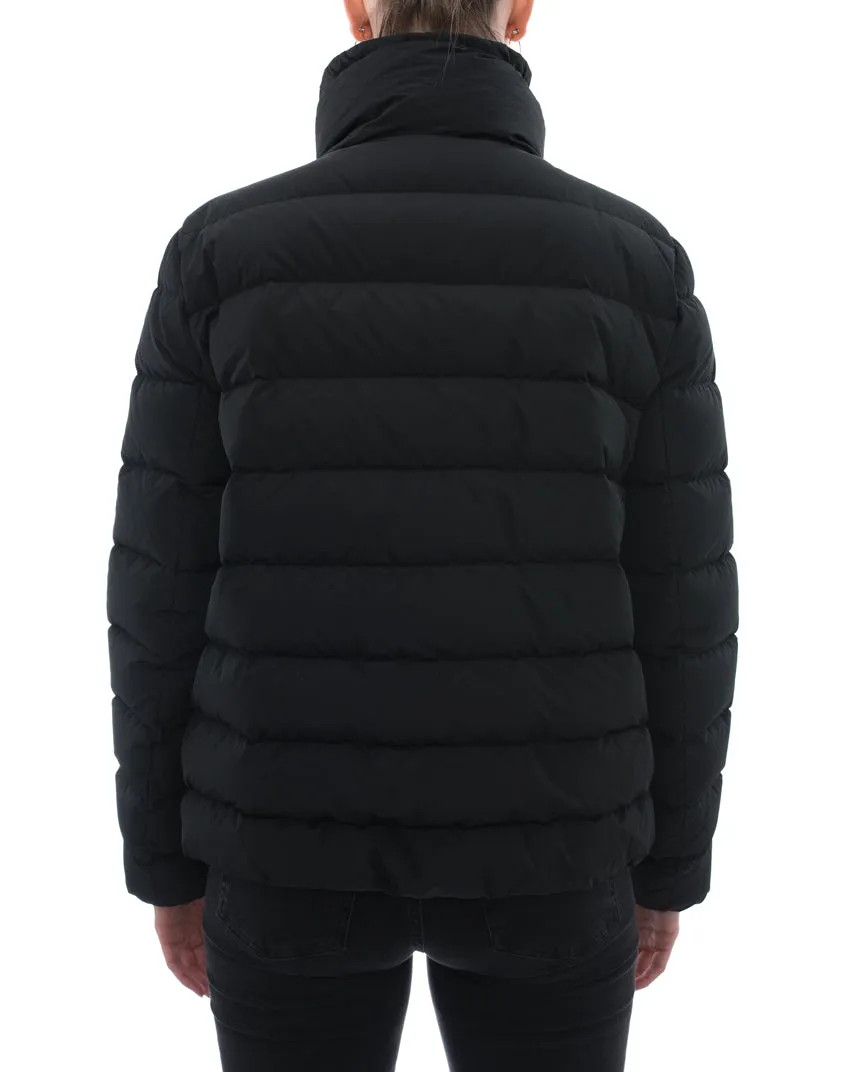 Moncler Black Puffer Coat with Shearling Trim – 6