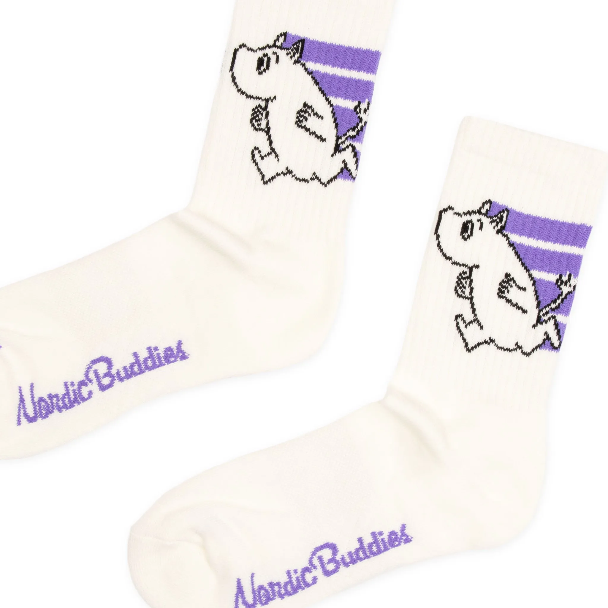 Moomintroll Active Socks and Beanie Christmas Combo - Lilac & White