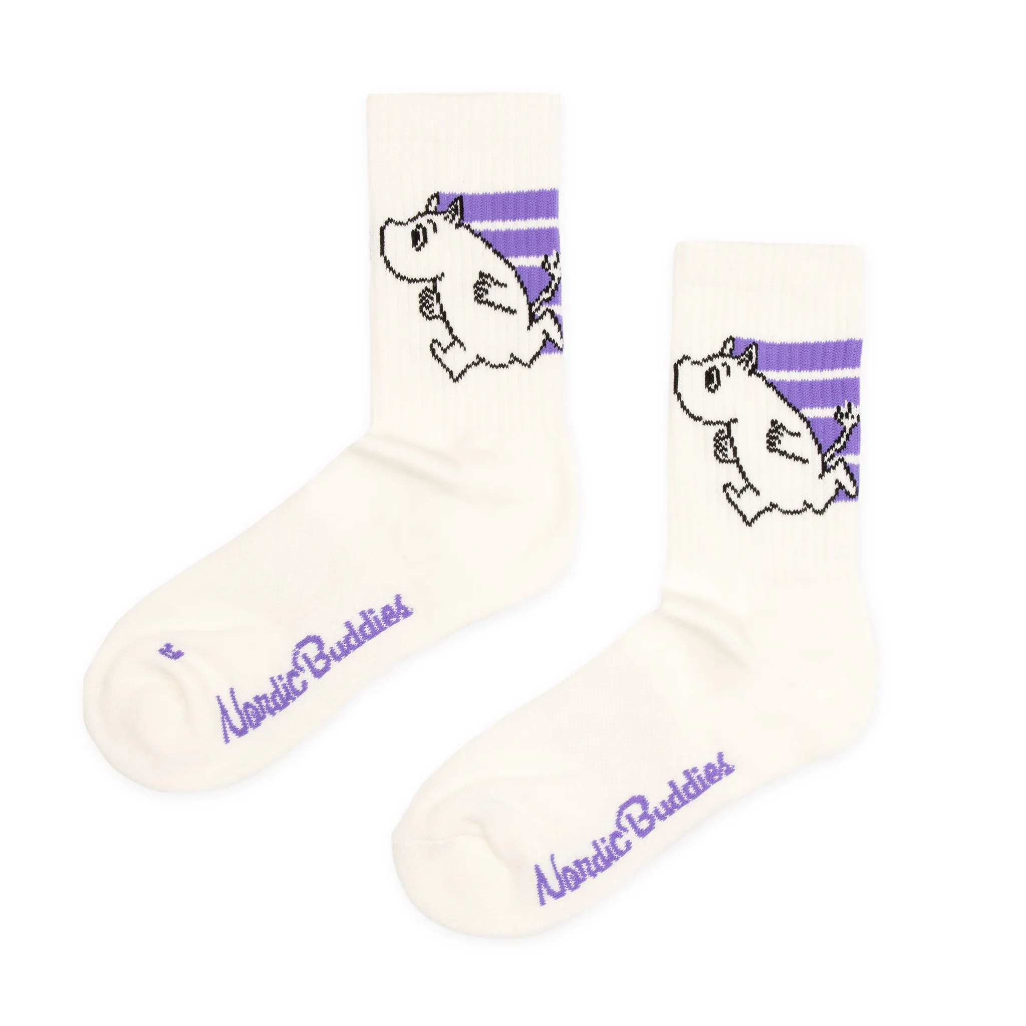 Moomintroll Active Socks and Beanie Christmas Combo - Lilac & White