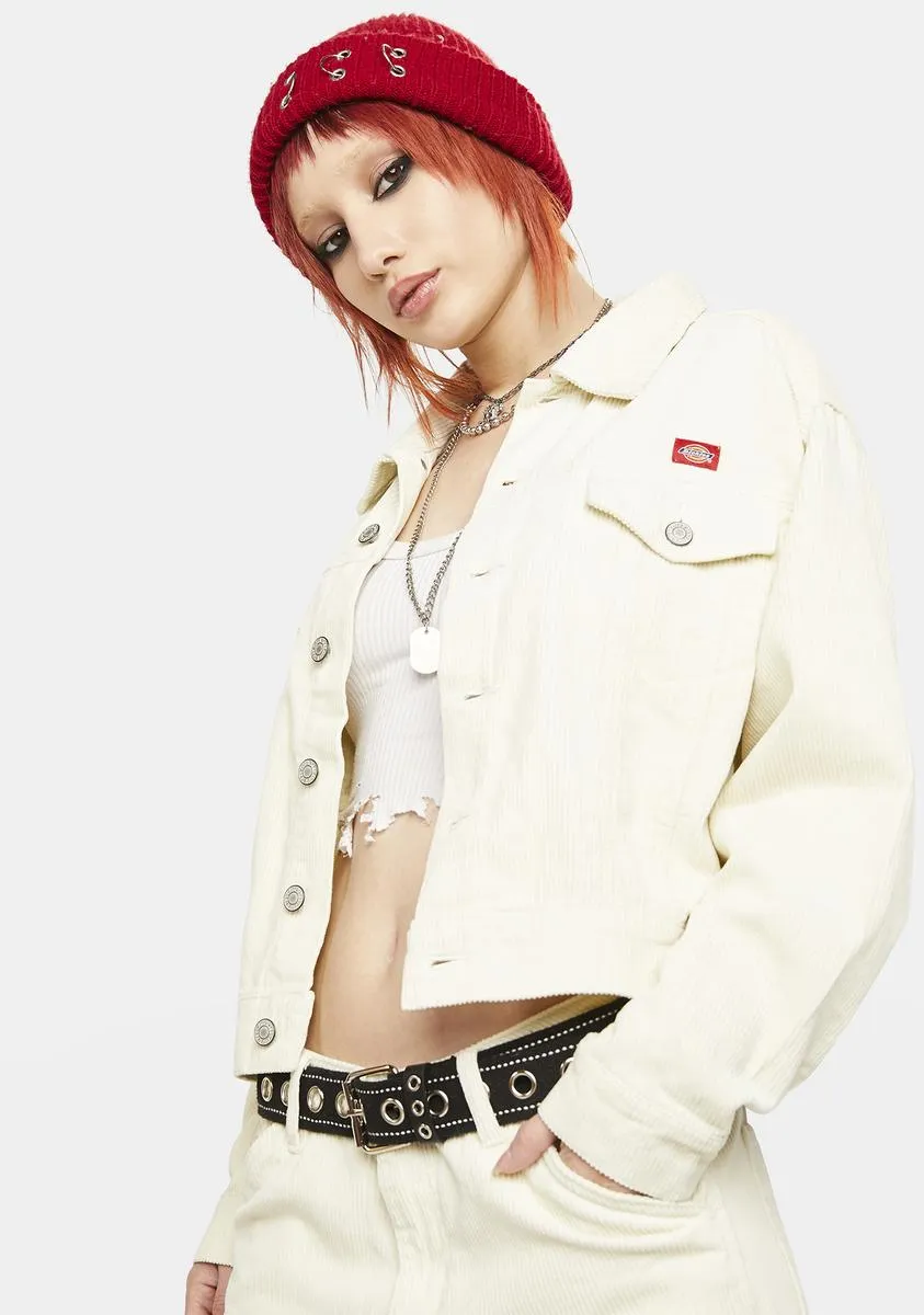 Oversized Cropped Trucker Jacket
