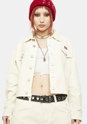 Oversized Cropped Trucker Jacket