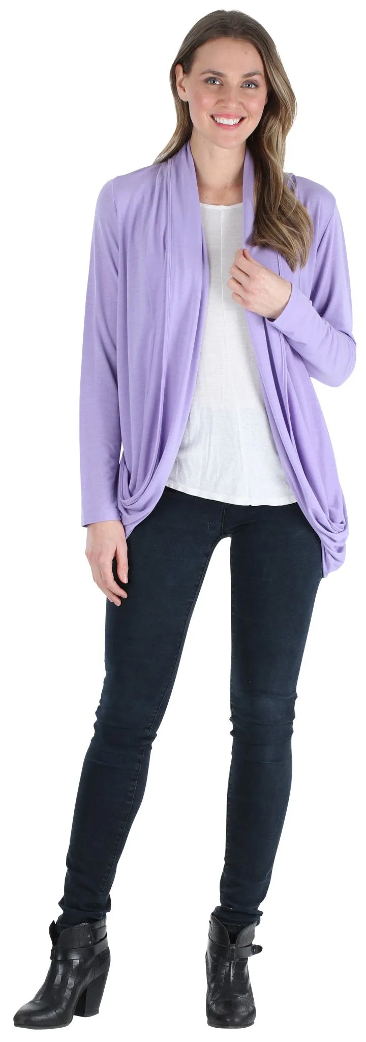 PajamaMania Women's Lightweight Knit Slouch Cardigan Wrap Pajama