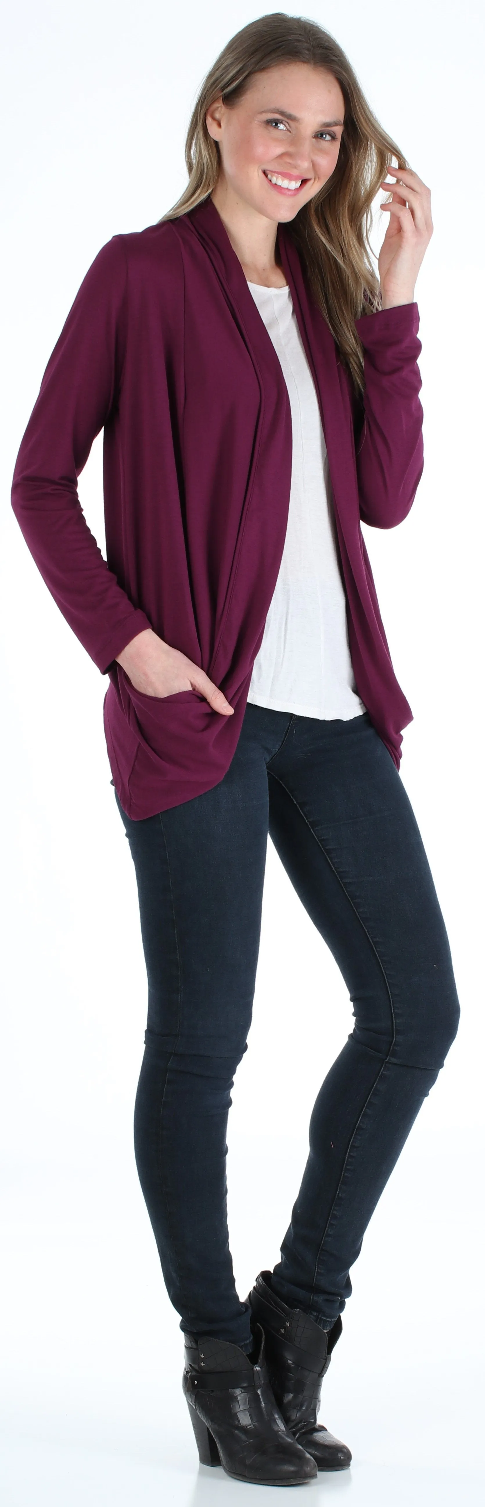 PajamaMania Women's Lightweight Knit Slouch Cardigan Wrap Pajama