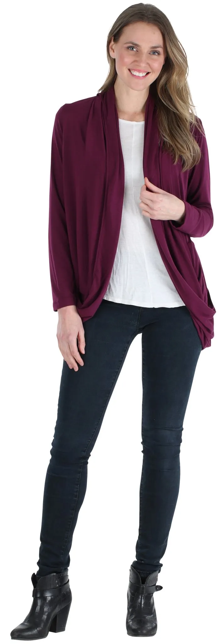PajamaMania Women's Lightweight Knit Slouch Cardigan Wrap Pajama