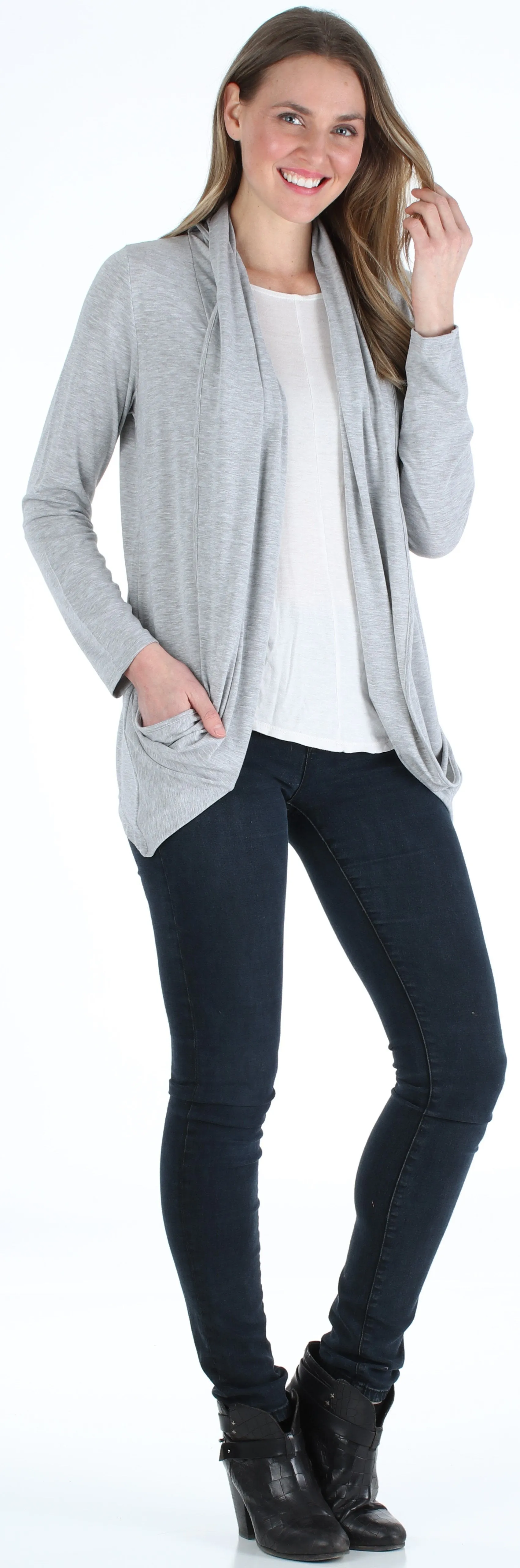 PajamaMania Women's Lightweight Knit Slouch Cardigan Wrap Pajama