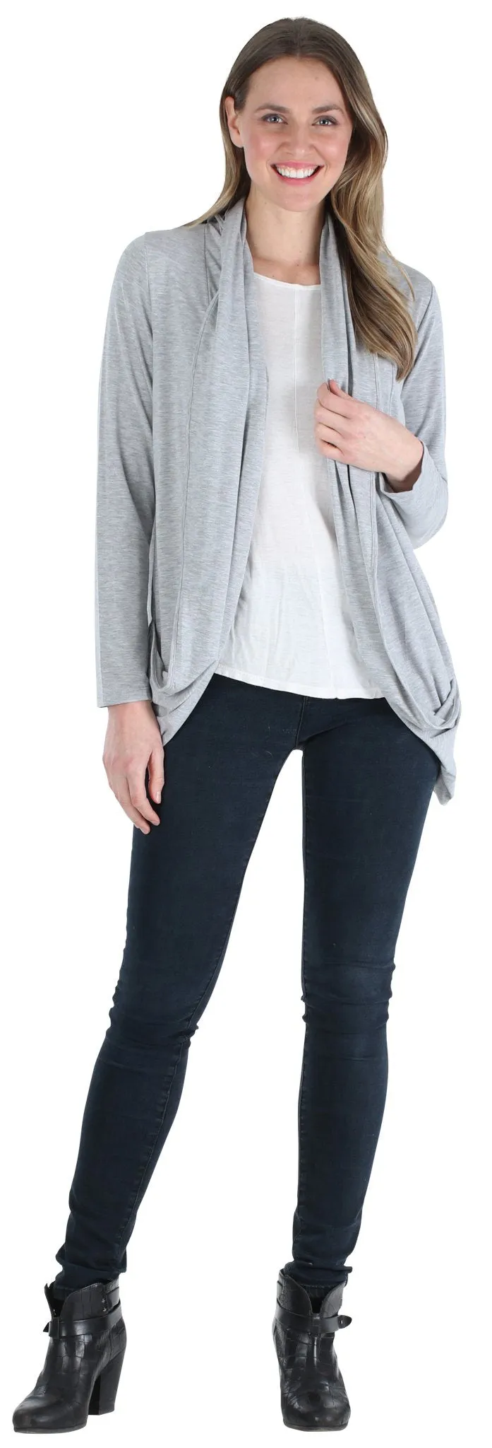 PajamaMania Women's Lightweight Knit Slouch Cardigan Wrap Pajama