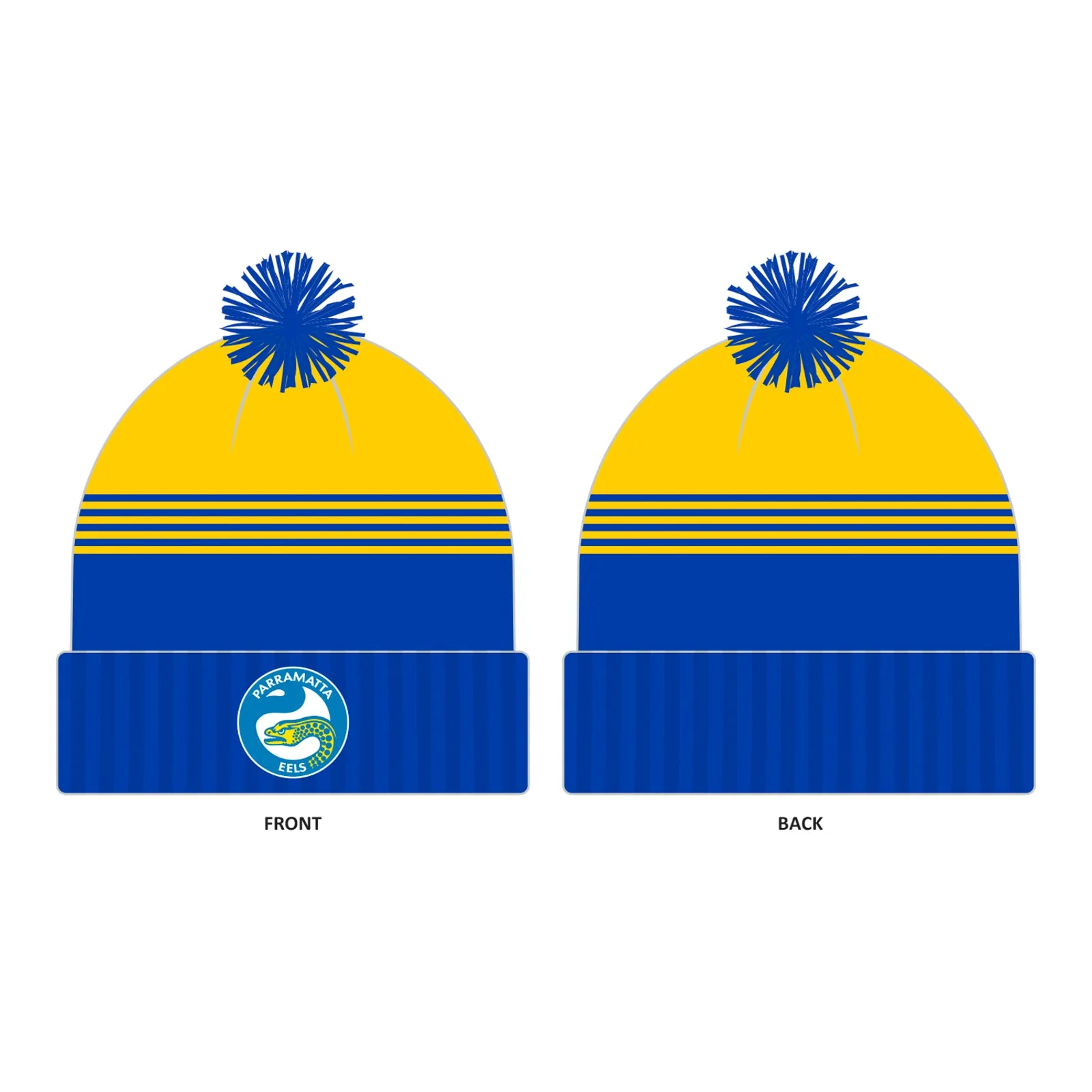Parramatta Eels Adult NRL Heritage Retro Beanie Rugby League