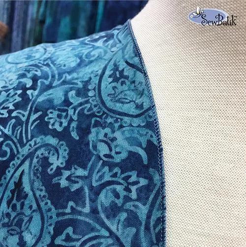 Pattern: Easy Rolled Edge Kimono - Batik Rayon (PDF DOWNLOAD)