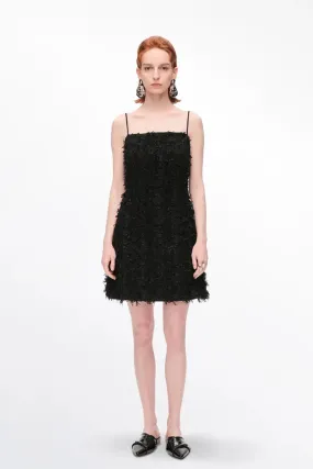 Patty Backless Strap Dress in Tweed