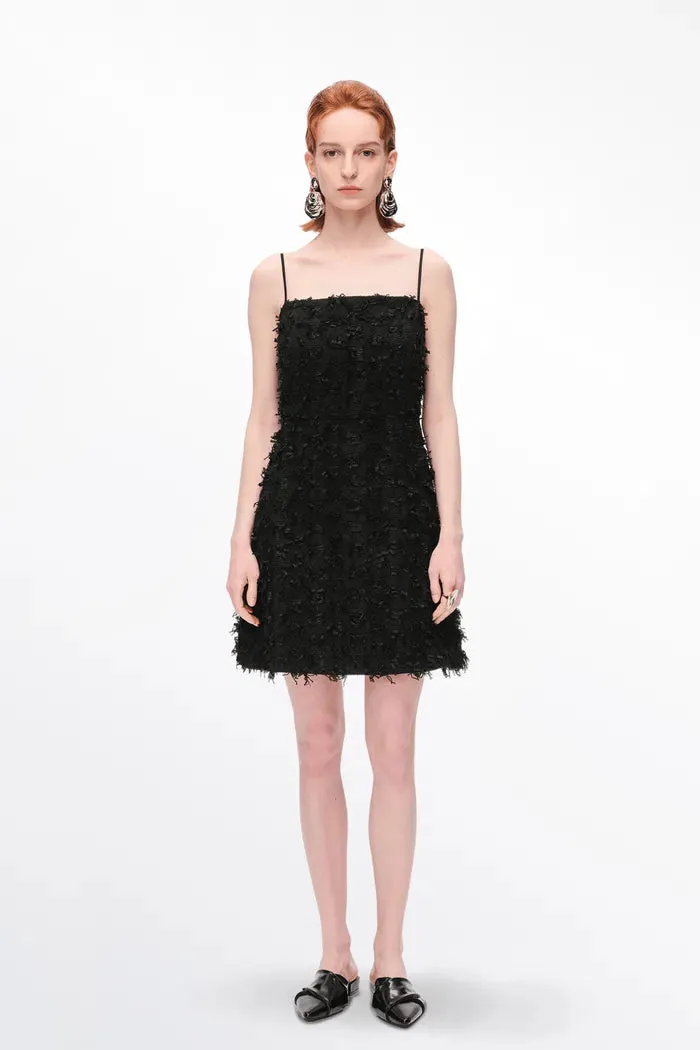 Patty Backless Strap Dress in Tweed