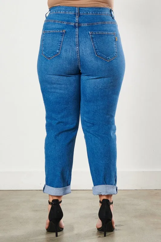 Plus Size Boyfriend Jeans