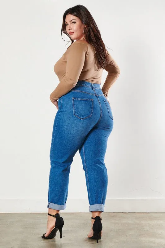 Plus Size Boyfriend Jeans