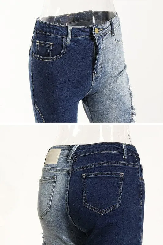 PZ723 High Waist Flared Jeans