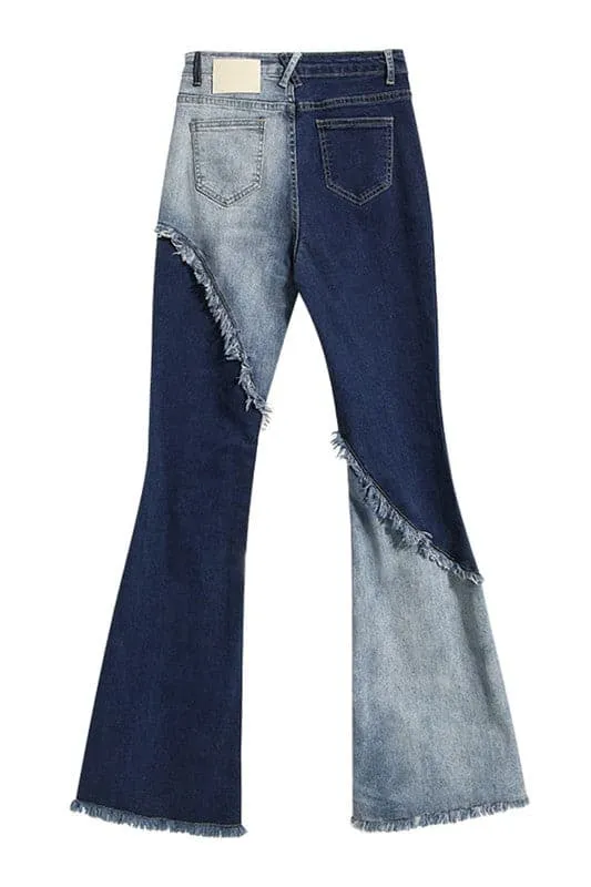 PZ723 High Waist Flared Jeans