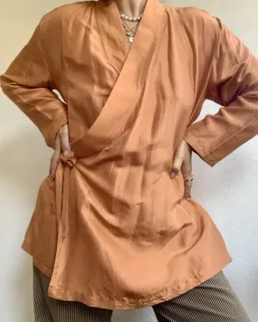 Raw Silk Jacket Robe