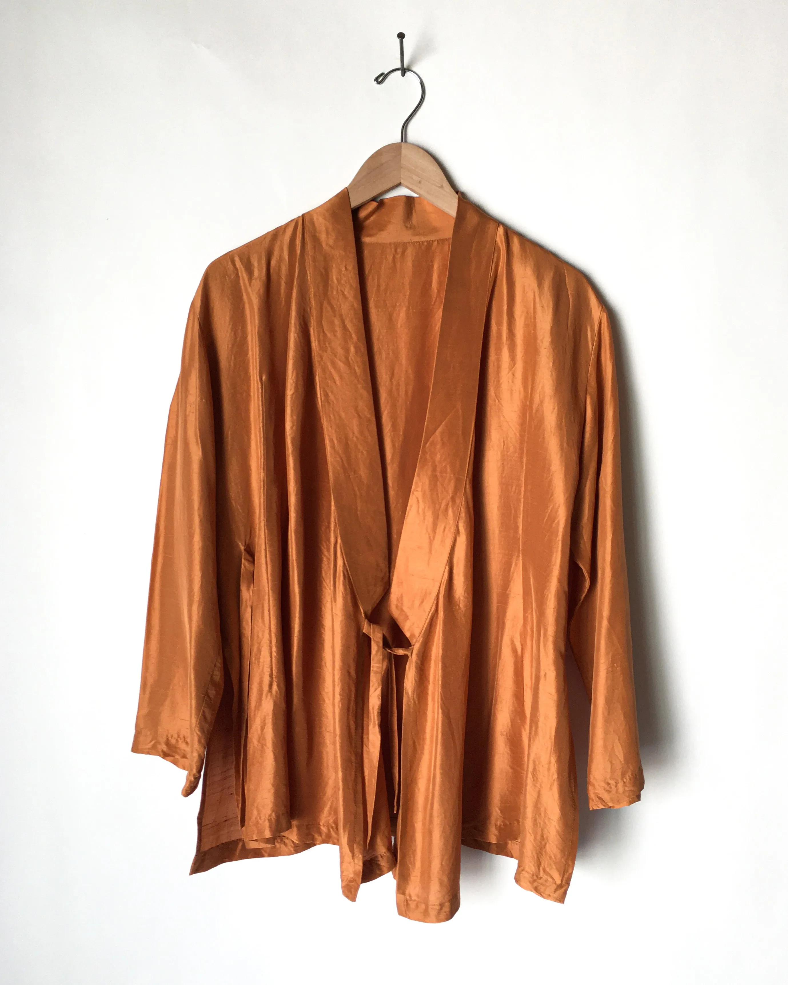 Raw Silk Jacket Robe