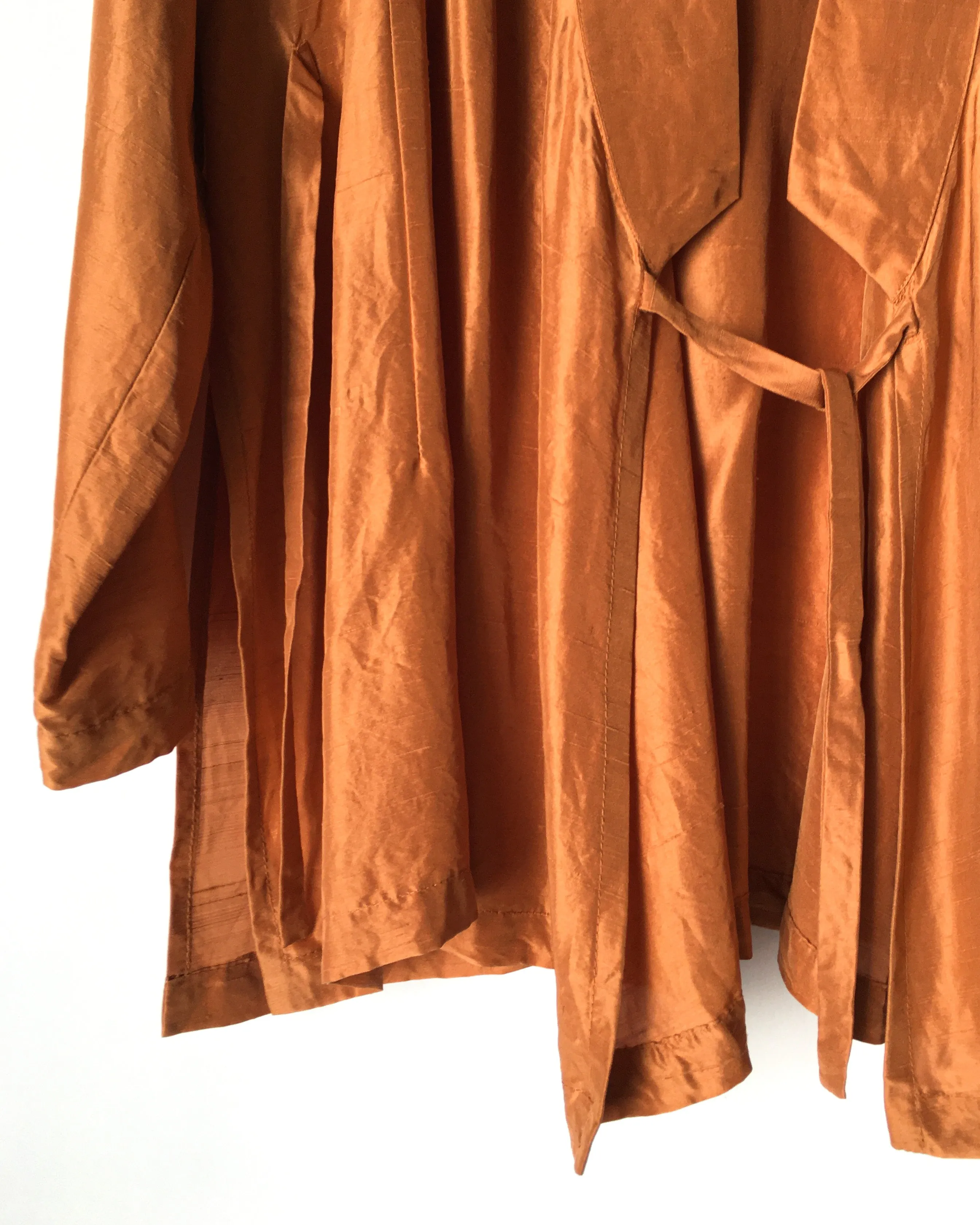 Raw Silk Jacket Robe