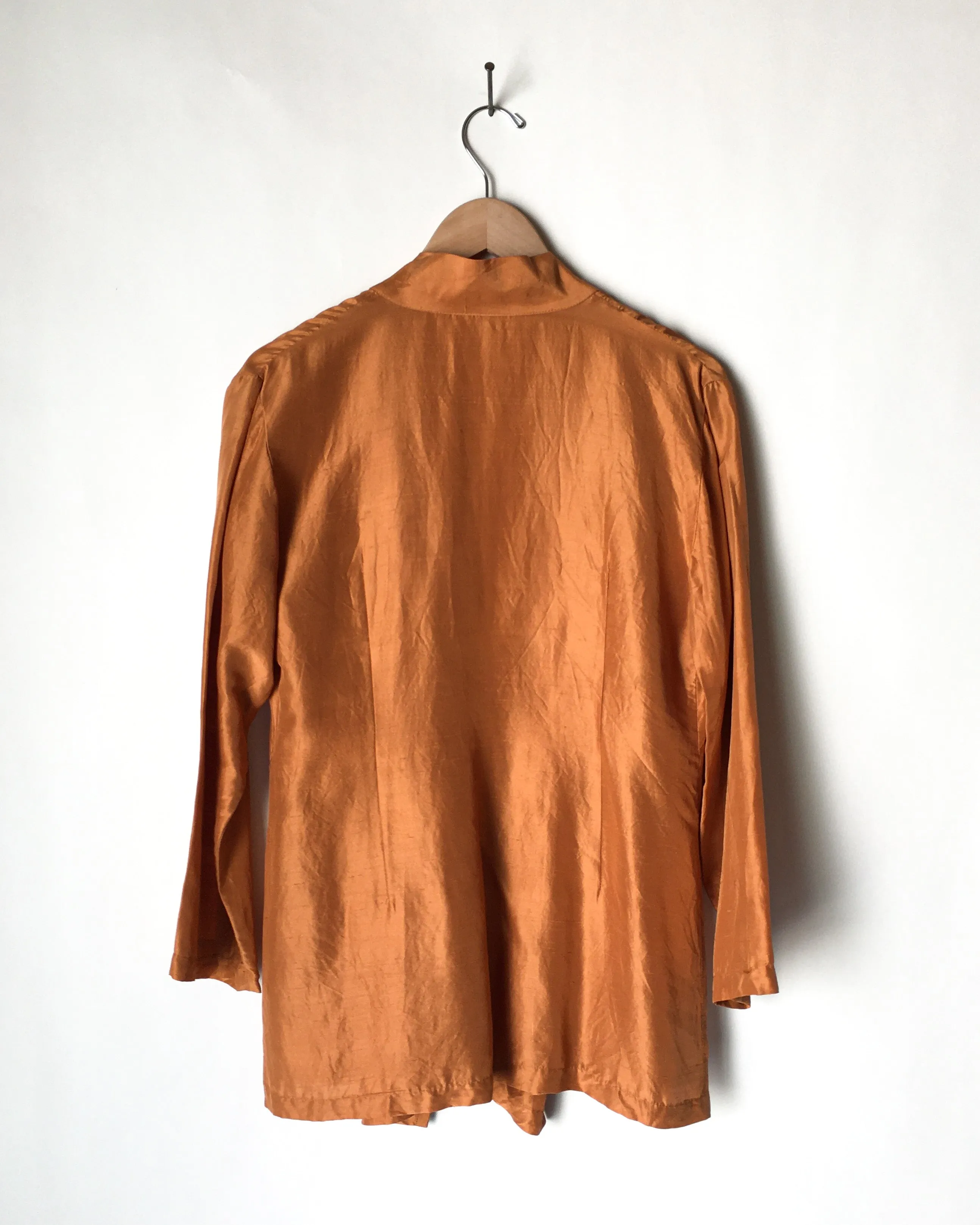 Raw Silk Jacket Robe