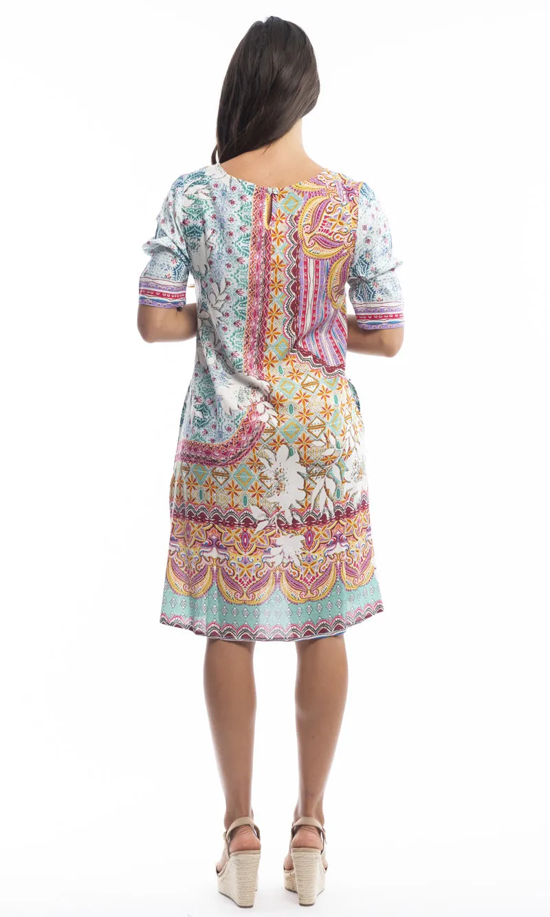 Rayon Dress Contemporary Chateau Usse