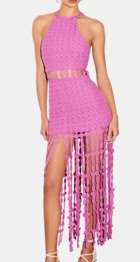Saylor Fringe Midi Dress