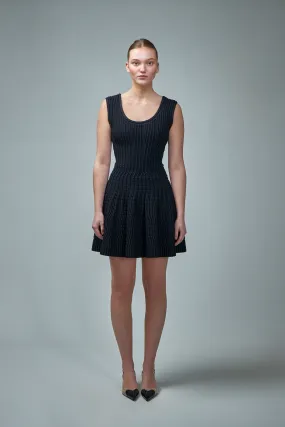 Short Dress Optical Frills