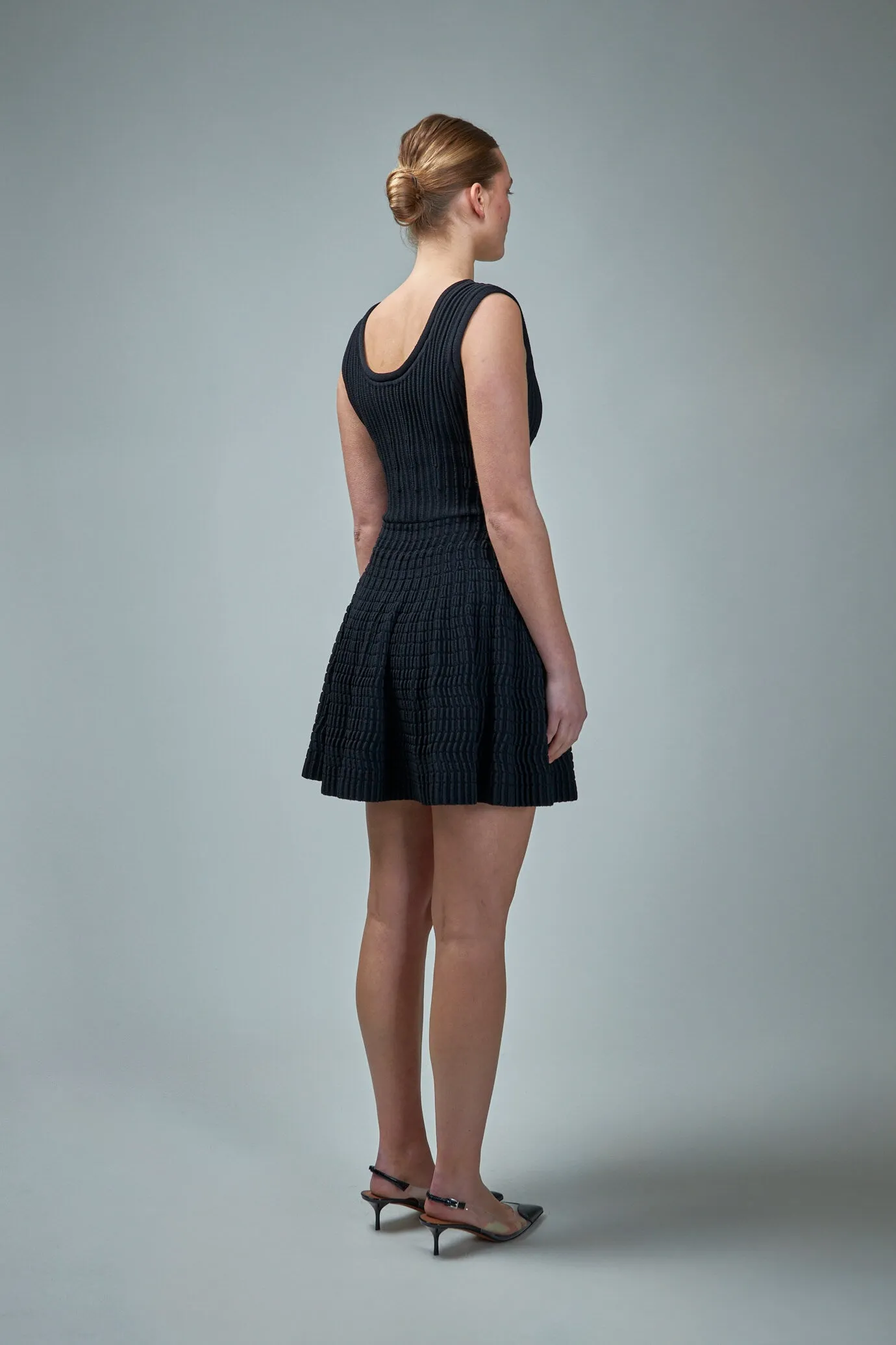 Short Dress Optical Frills