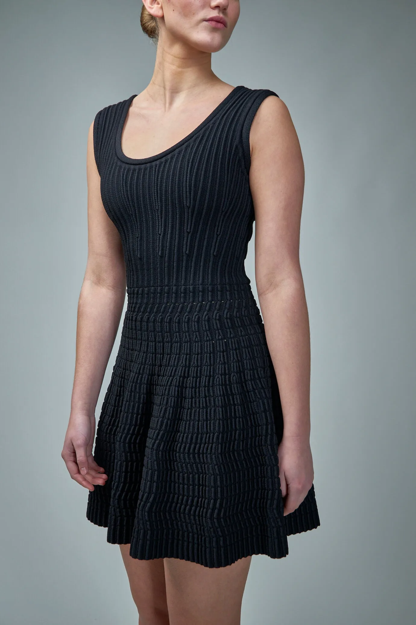 Short Dress Optical Frills