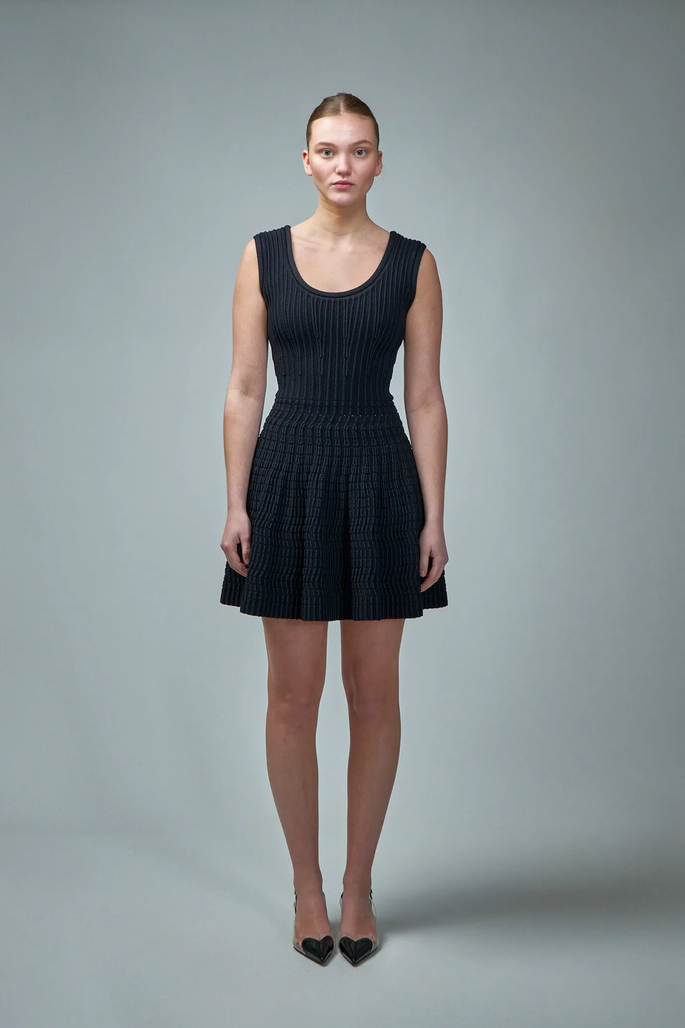 Short Dress Optical Frills