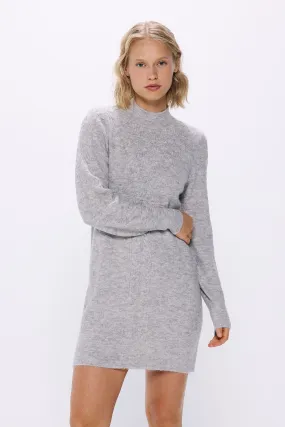 Short jersey-knit knit dress