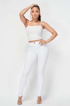 Solid Stretch Pants