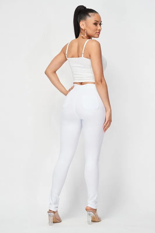 Solid Stretch Pants