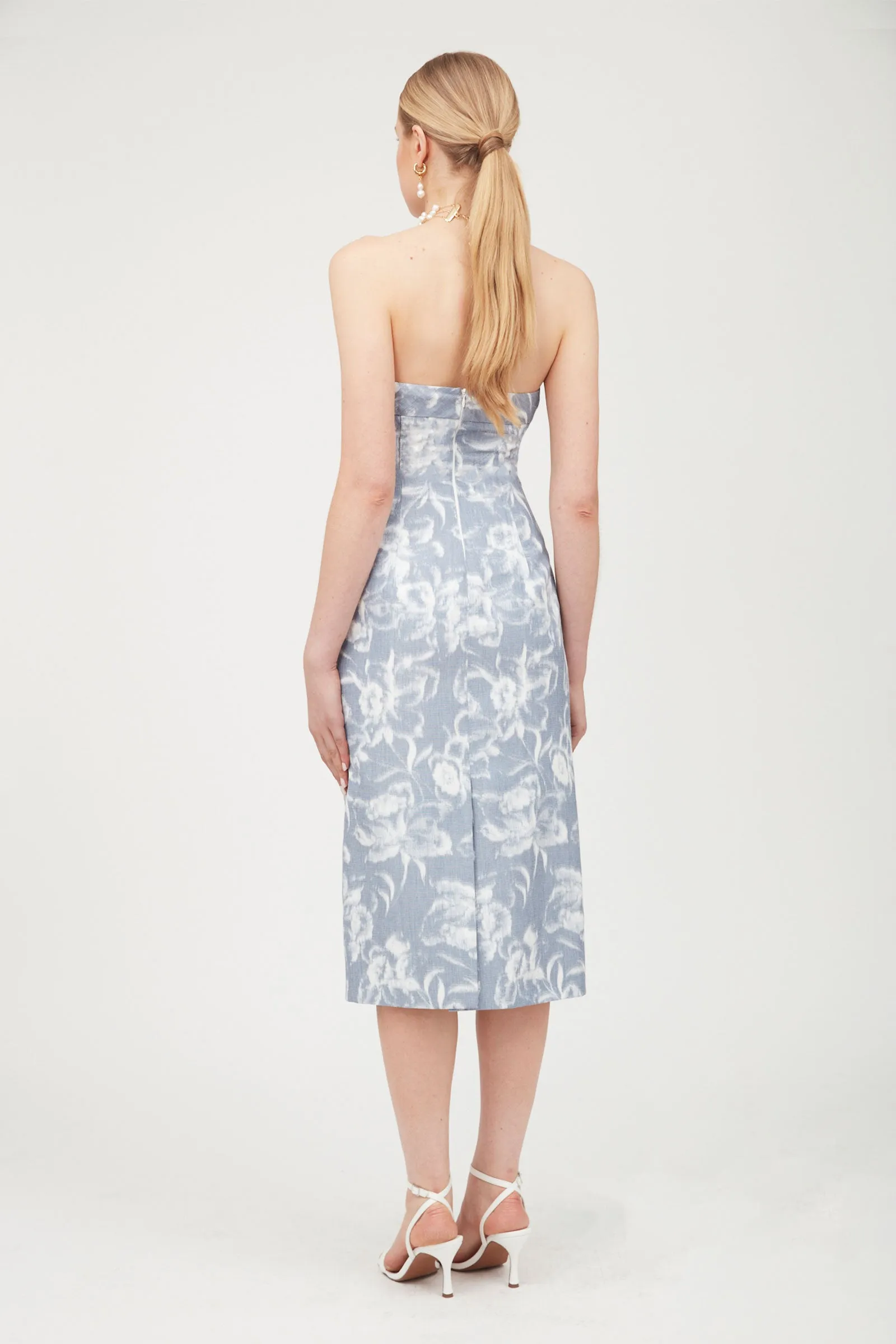 Strapless Midi Dress