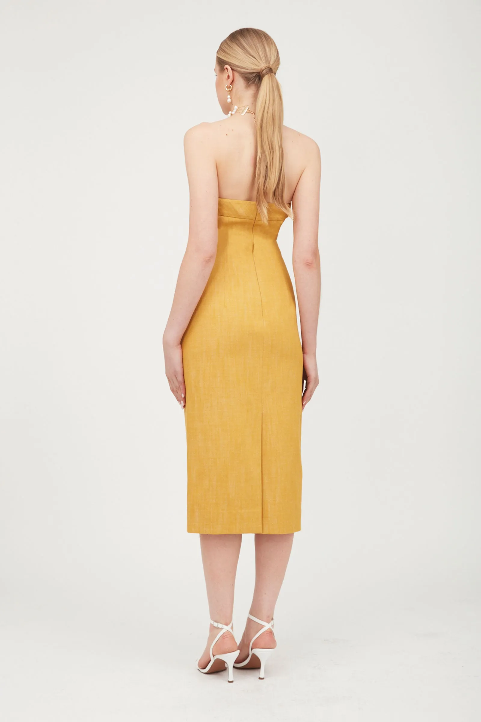 Strapless Midi Dress