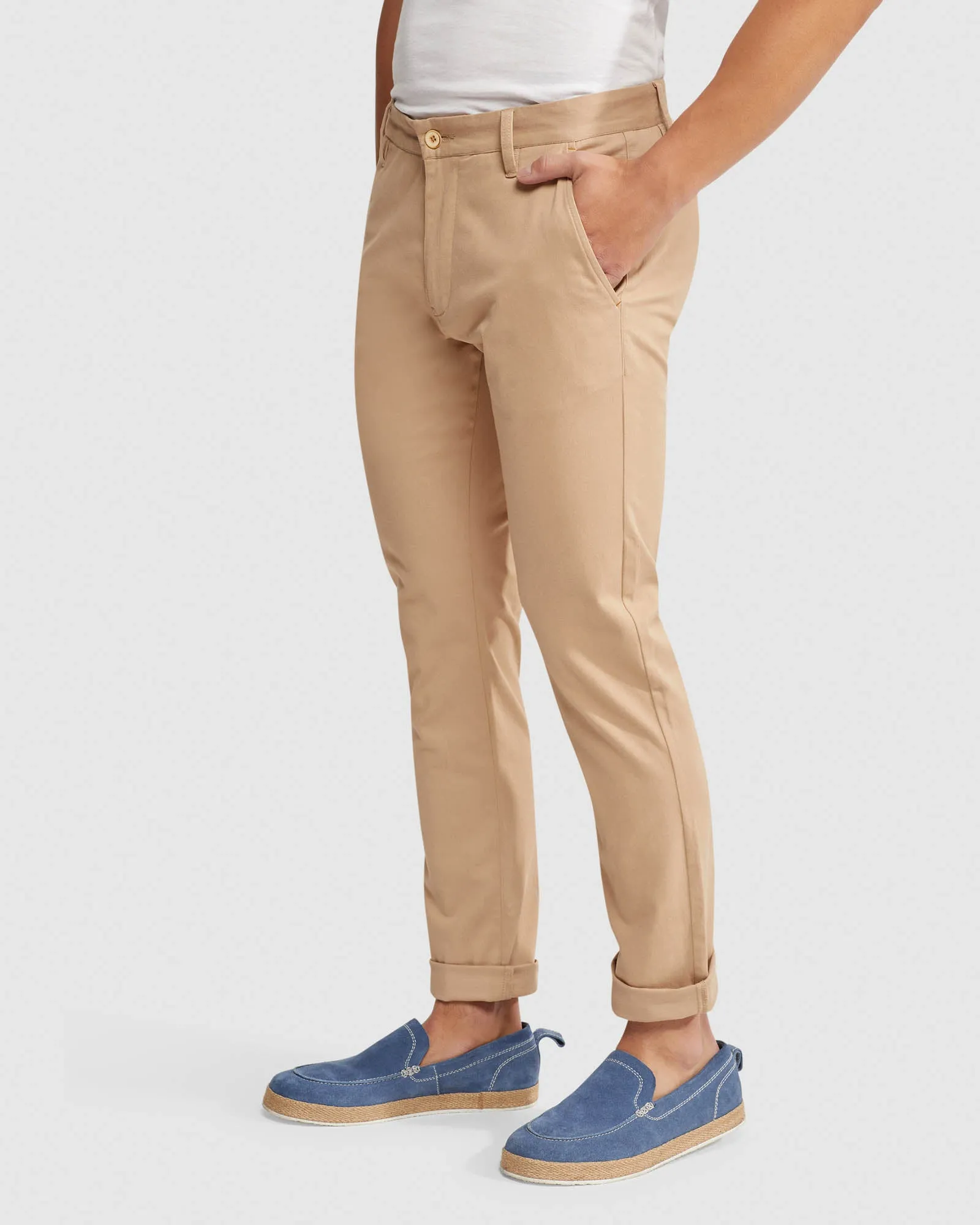 Stretch Skinny Fit Organic Cotton Chinos