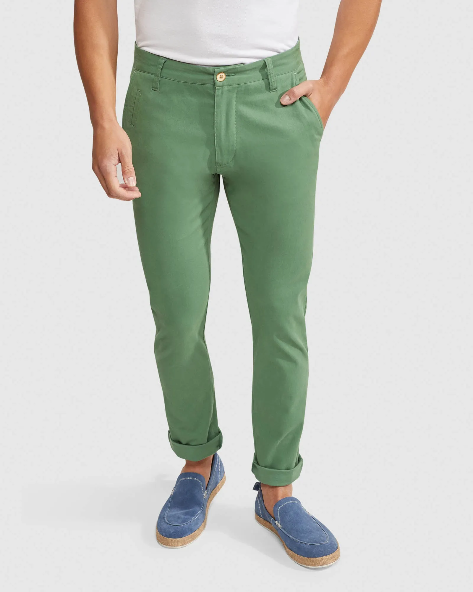 Stretch Skinny Fit Organic Cotton Chinos