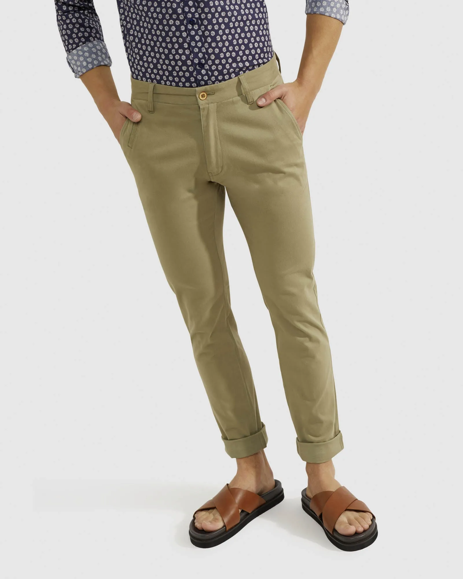 Stretch Skinny Fit Organic Cotton Chinos