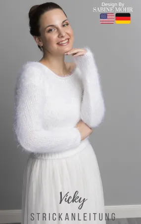 STRICKMUSTER Kuschelpullover im Flausch-Look stricken VICKY